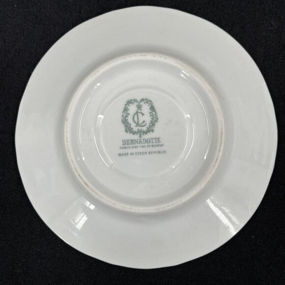 BERNADOTTE CZECH REPUBLIC WILDLIFE GROUSE ESPRESSO DEMITASSE SAUCER ONLY - Picture 5 of 6
